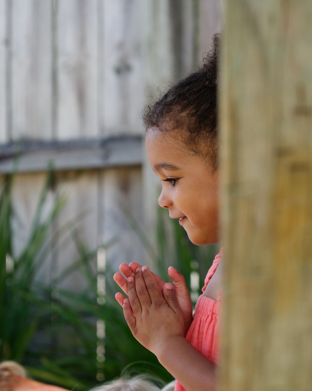 A child during yoga at Bear Park Herne Bay